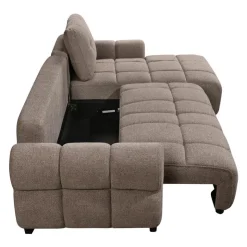 Sectional Bed with Right-Facing Chaise and Storage - Grey Discount