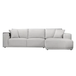 Sectional with Chaise and Built-In Audio Sound System White Best