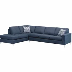 Sofa By Fancy Sectional with Left-Side Chaise Blue Sale