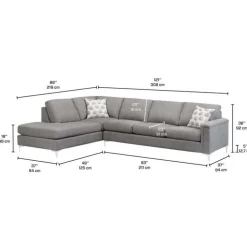 Sofa By Fancy Sectional with Left-Side Chaise Grey Sale