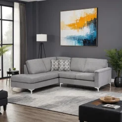 Sofa By Fancy Sectional with Left-Side Chaise Grey Outlet