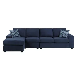 Sofa By Fancy Sectional with Reversible Chaise - Blue Midnight Sale