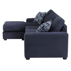 Sofa By Fancy Sectional with Reversible Chaise - Blue Midnight Sale