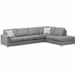 Sofa By Fancy Sectional with Right-Side Chaise Grey Outlet