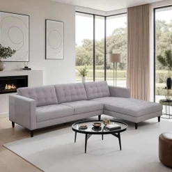 Sectional with Right-Side Chaise - Grey Discount