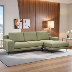 Sectional with Right-Side Chaise - GREEN Discount