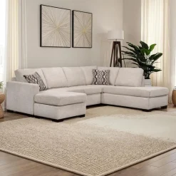 Sofa By Fancy Sectional with Two Chaises Beige Sale