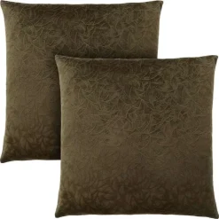 Monarch Set of 2 Velvet Accent Pillows 18" Green Best