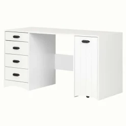 Meubles South Shore Sewing Craft Table And Storage - South Shore White