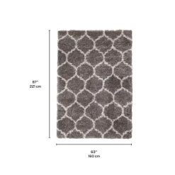 Shag Indoor Rug - 5 x 7 Dark Grey Sale