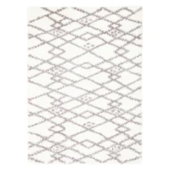 Shag Indoor Rug - 8 x 10 Cream Discount