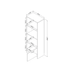 Meubles South Shore Shelf Bookcase - South Shore PURE BLACK Online