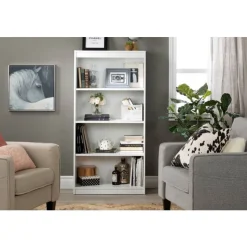 Meubles South Shore 4-Shelf Bookcase - South Shore PURE WHITE Outlet