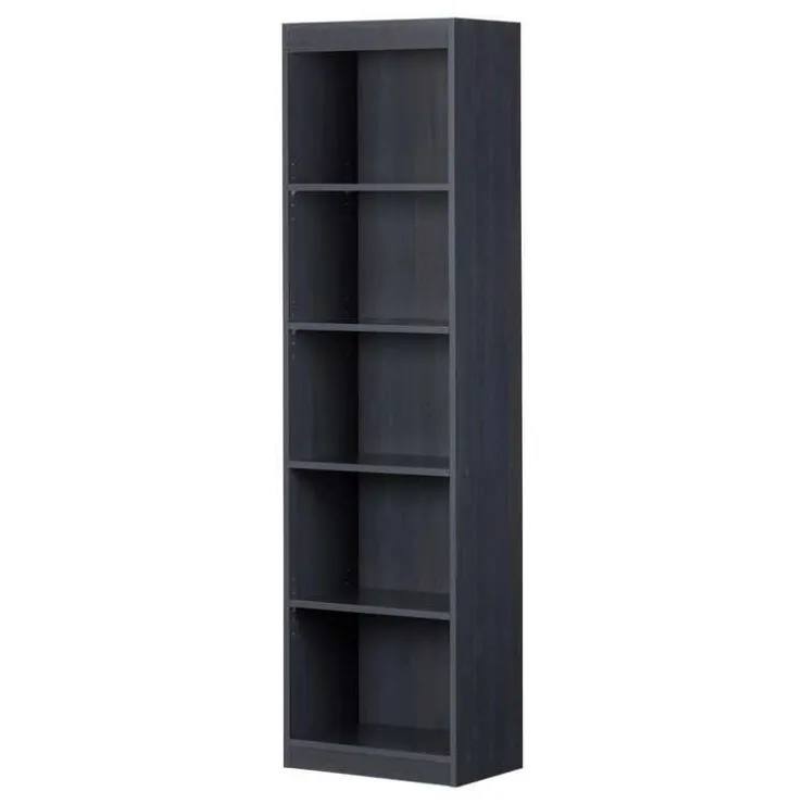 Meubles South Shore 5-Shelf Narrow Bookcase - South Shore BLUEBERRY Clearance