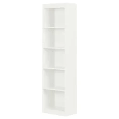 Meubles South Shore 5-Shelf Narrow Bookcase - South Shore PURE WHITE Clearance