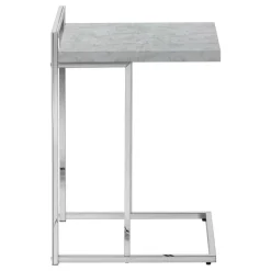 Monarch Side table / c table - thick-panel top / wide / rectangular - 25"h - cem - Grey Online