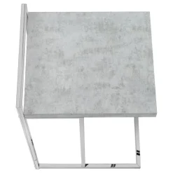 Monarch Side table / c table - thick-panel top / wide / rectangular - 25