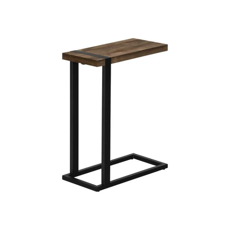 Monarch Side table / c table - thick-panel top / rectangular - 25"h - reclaimed - Brown Discount