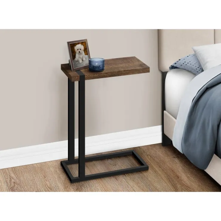 Monarch Side table / c table - thick-panel top / rectangular - 25"h - reclaimed - Brown Discount