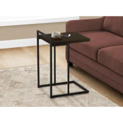 Monarch Side table / c table - thick-panel top / wide / rectangular - 25