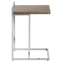 Monarch Side table / c table - thick-panel top / wide / rectangular - 25"h - dark tau - Dark Taupe New