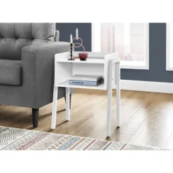Monarch Side table / nightstand - tray top / 1 storage cubby / rectangular - 23