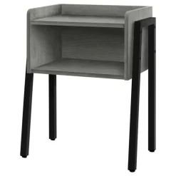 Monarch Side table / nightstand - tray top / 1 storage cubby / rectangular - 23