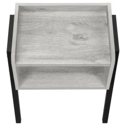 Monarch Side table / nightstand - tray top / 1 storage cubby / rectangular - 23