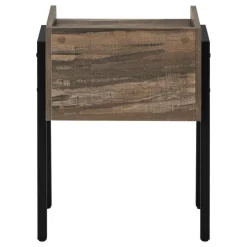 Monarch Side table / nightstand - tray top / 1 storage cubby / rectangular - 23