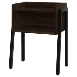 Monarch Side table / nightstand - tray top / 1 storage cubby / rectangular - 23