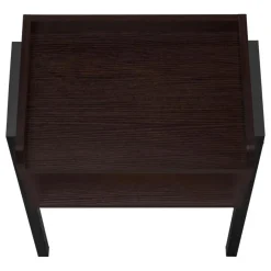 Monarch Side table / nightstand - tray top / 1 storage cubby / rectangular - 23