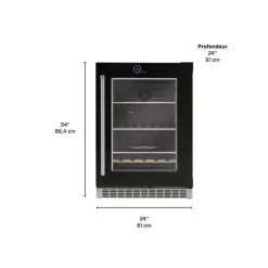 Danby SILHOUETTE 24″ Built-in Beverage Center 24