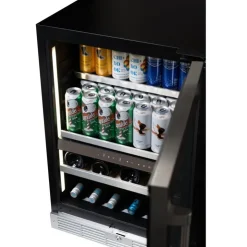 Danby SILHOUETTE 24″ Built-in Wine and Beverage Center 24" - SPRWBC052D3S Black Best