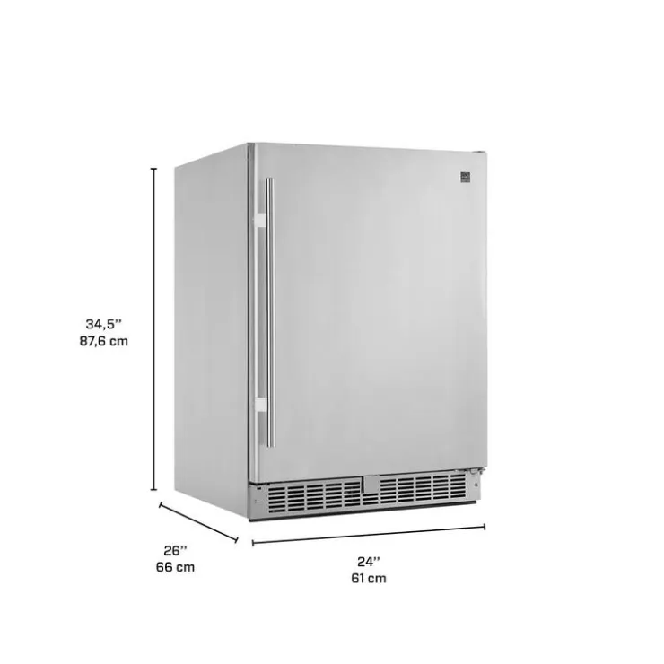 Danby SILHOUETTE 24 In 5,5 Cu ft Refrigerator Compact - DAR055D1BSSPRO Stainless Sale