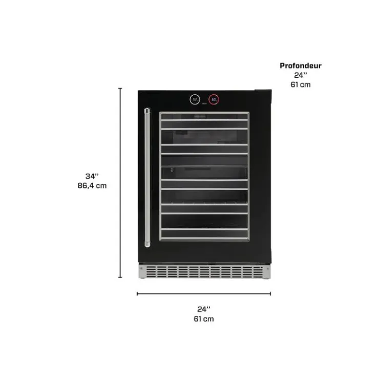 Danby SILHOUETTE Wine Cooler 24 in 24" - SRVWC050R-SS Black New