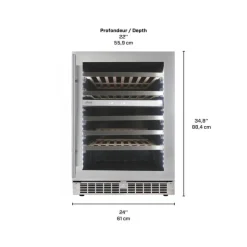 Danby SILHOUETTE Wine Cooler 24" - SPRWC053D1SS Stainless New