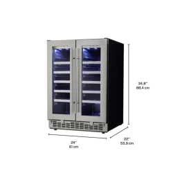 Danby SILHOUETTE Wine Cooler 24" - DWC047D1BSSPR Stainless Clearance