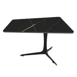 Sintered Stone End Table Black