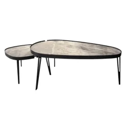 Sintered Stone Nesting Tables White/Gris/Black Sale