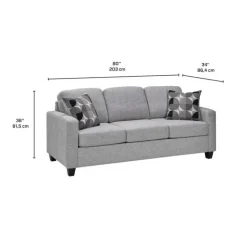 Sofa By Fancy Sleeper Sofa - Grey Light Grey New