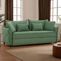 Sleeper Sofa with Storage - Green Clearance