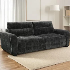 Sofa Bed with Under-Seat Storage - Grey Hot