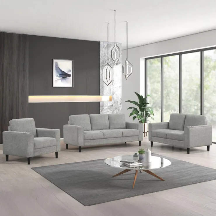 Sofa with Cup Holders Grey Online