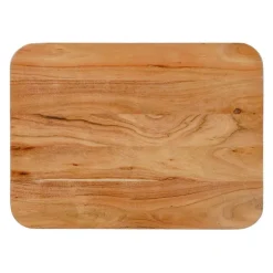 Solid Wood Side Table Acacia natural and black metal Online