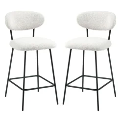 Stools (Set of 2) - White New