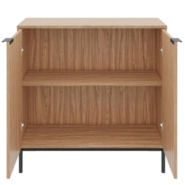 Nexera Storage Cabinet Light Walnut Hot