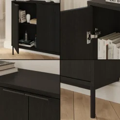 Nexera Storage Console Table - Black