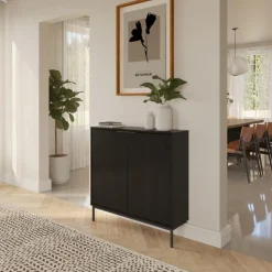 Nexera Storage Console Table - Black