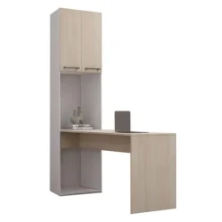 Storage Unit with Desk - Grey Online