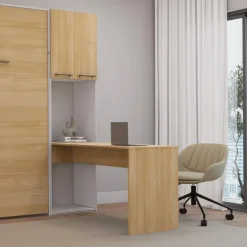 Storage Unit with Desk - Natural Best